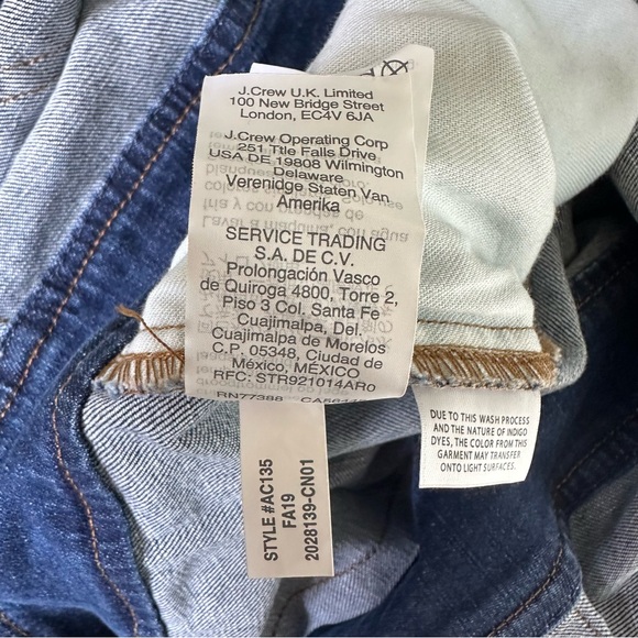 Madewell Denim Jumpsuit Womens Romper Straight Long Sleeve Stanwick Wash M Jean - Picture 14 of 15